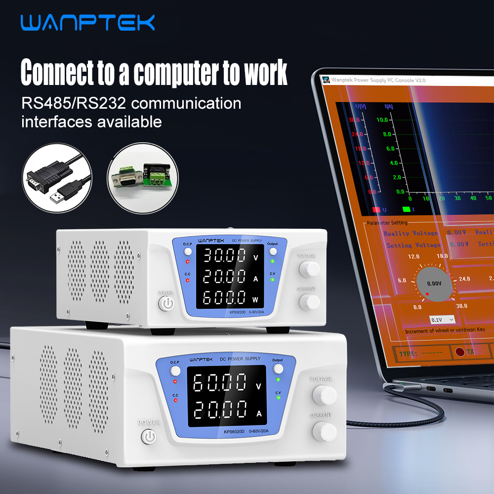 Programmable Dc Power Supply 60V 10A - Zasilacz laboratoryjny programowalny i regulowany Wanptek